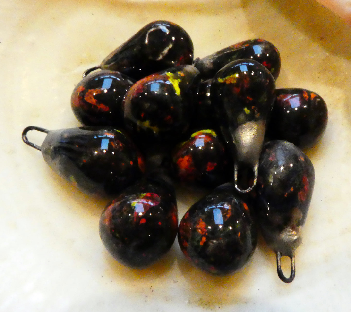 Ceramic Drops Earring Charms - Masquerade