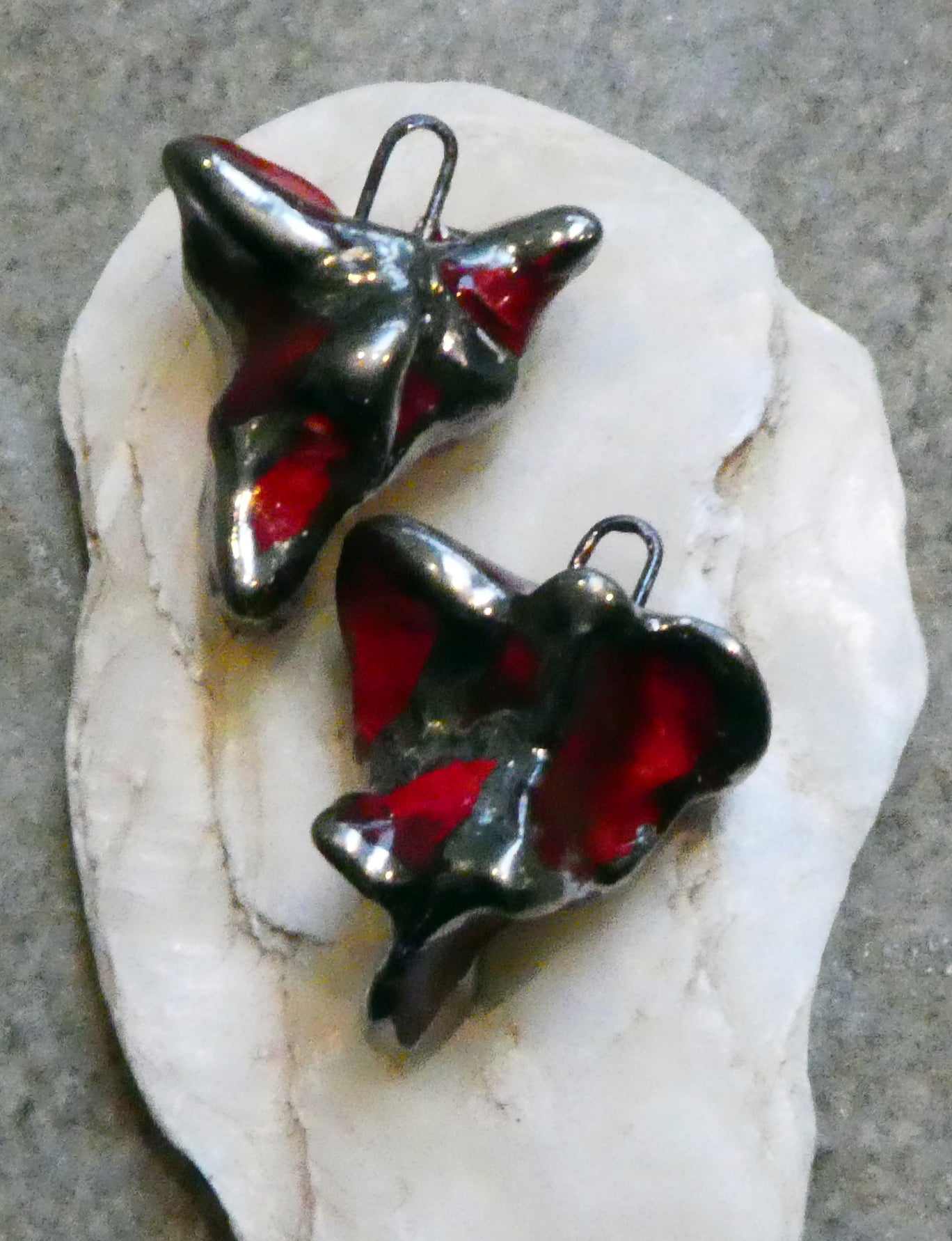 Ceramic Pinched Heart Pendant