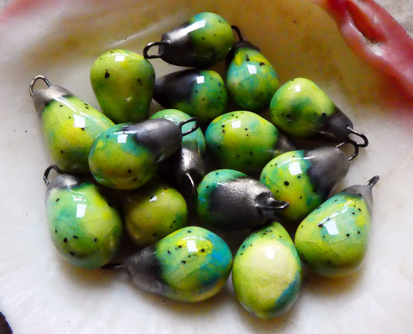 Ceramic Drops Earring Charms - Meadow