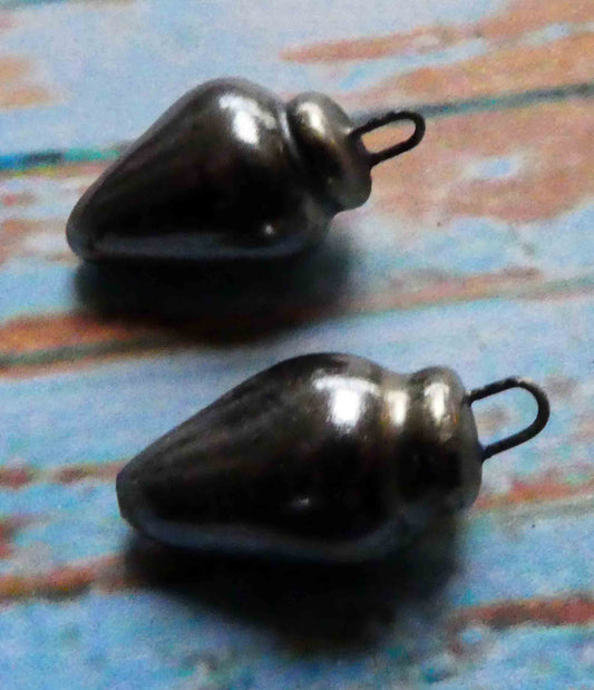 Ceramic Pointy Drop Charms - Gloria