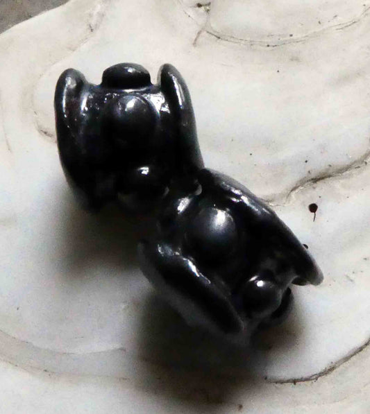 Ceramic Moulded Beads - Pewter