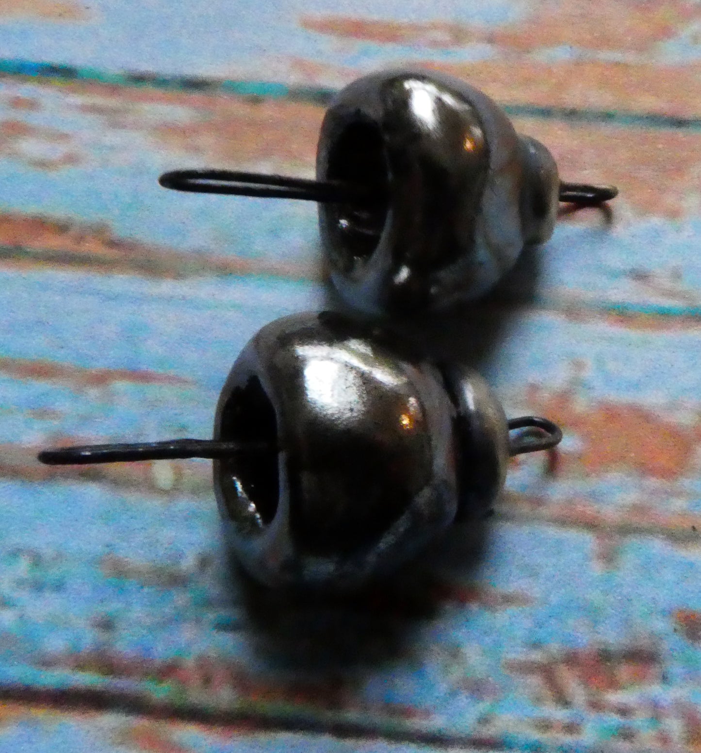 Ceramic Long Hoop Bead Cap Connectors - Gloria