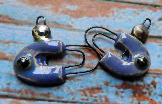 Ceramic Two Hoop Curved Connectors -Ohio