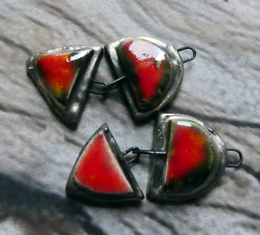 Ceramic Moulded Mixed Shape Dangles -Fruit Punch