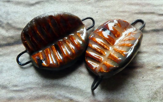 Ceramic Folded Shell Connectors -Painted Desert