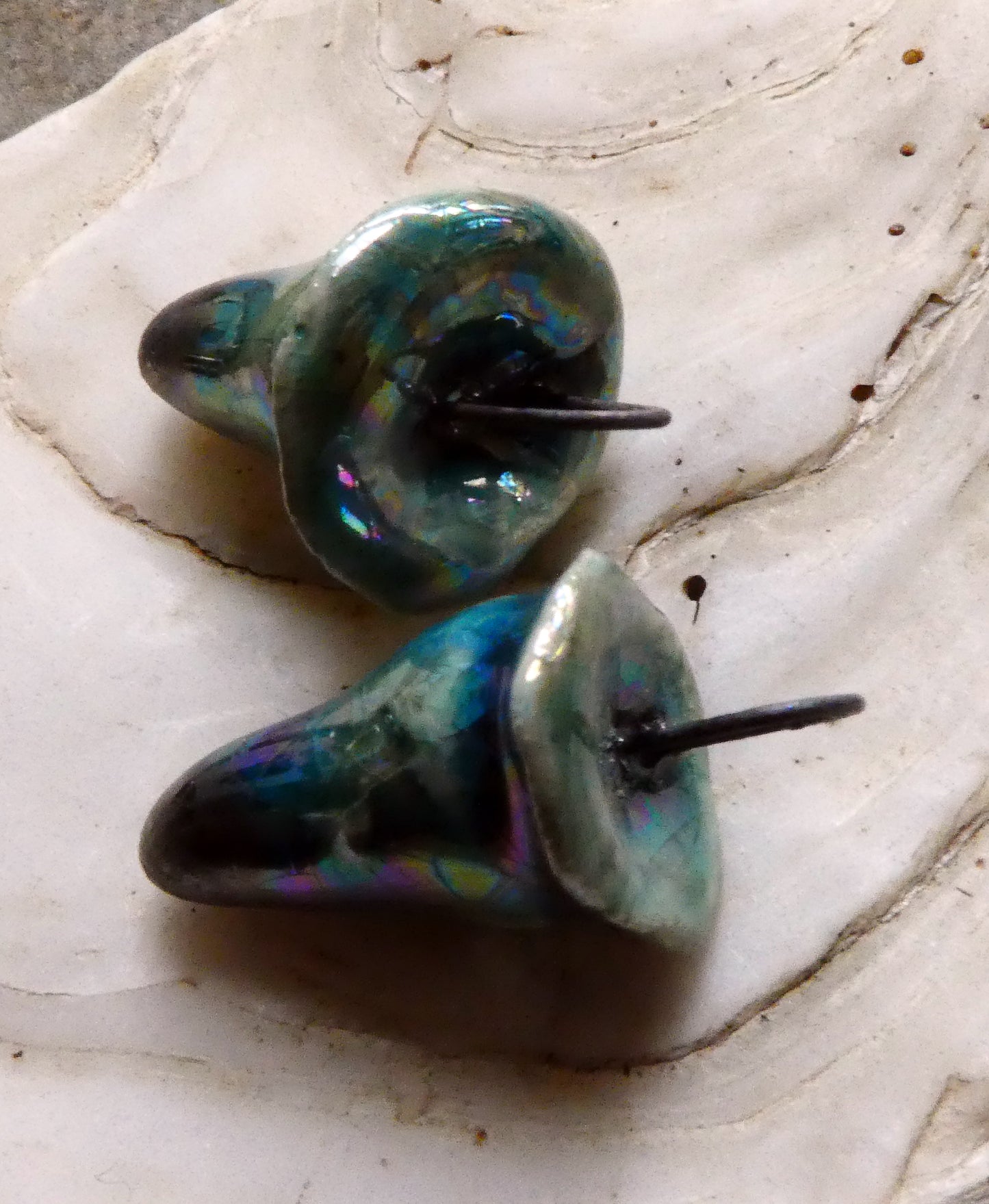 Ceramic Lustrous Deep Sea Creatures Charms -Oriental Blue