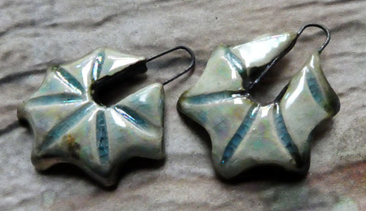 Ceramic Star Shell Earring Charms - Water