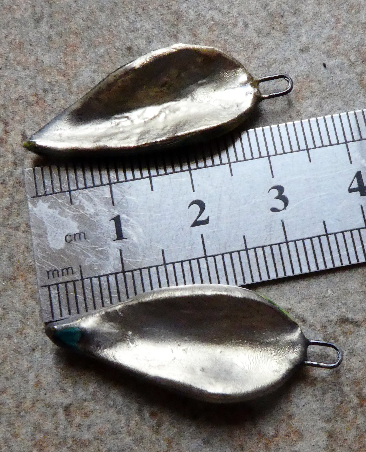 Ceramic Super Slim Spring Leaf Earring Charms #15