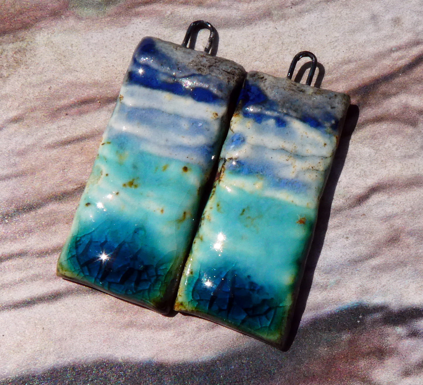 Ceramic Layered Mixed Glaze Charms #3