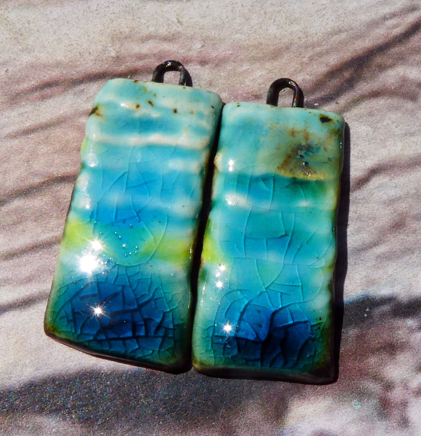 Ceramic Layered Mixed Glaze Charms #5