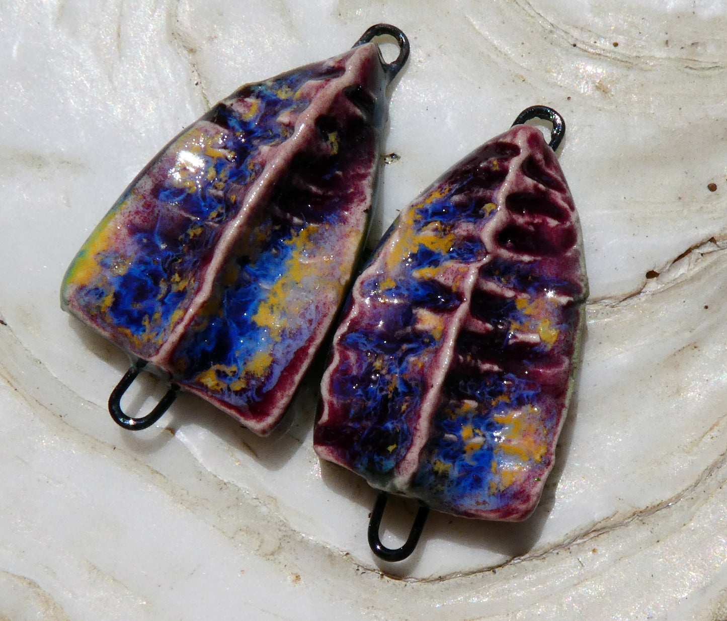 Ceramic Textured Arch Connectors -Sailors Delight