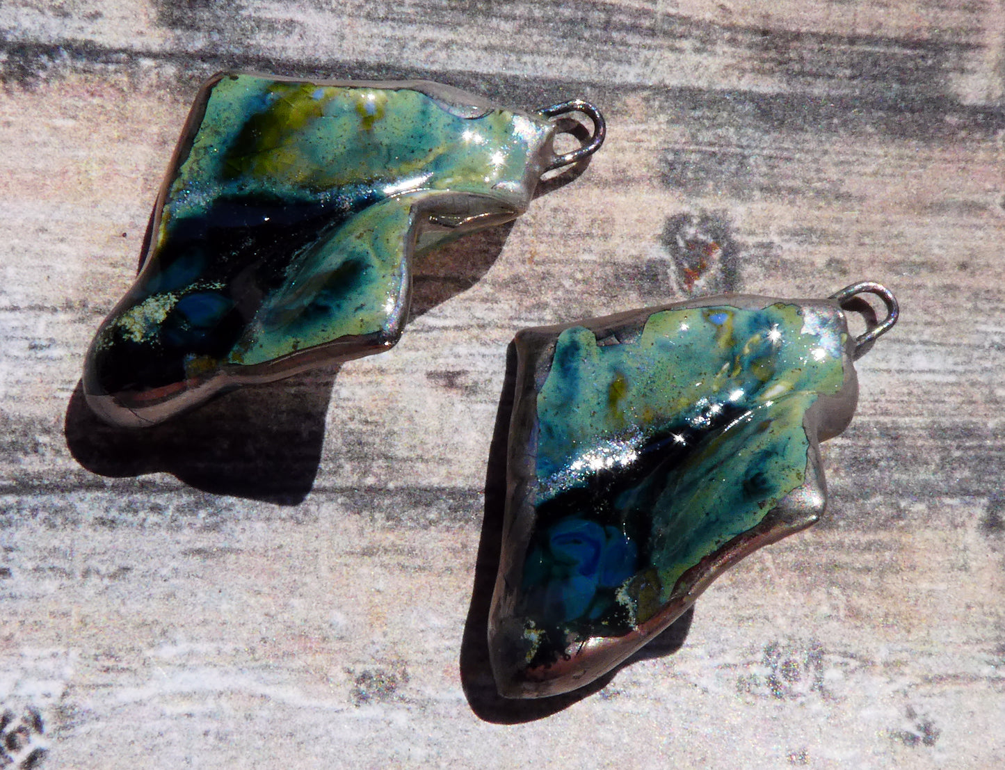 Ceramic Tatter Charms -Rockpool
