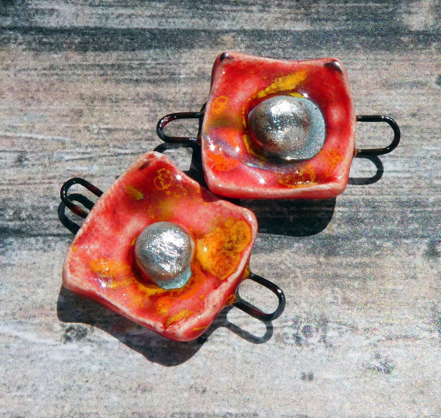 Ceramic Square Connectors-Firecracker