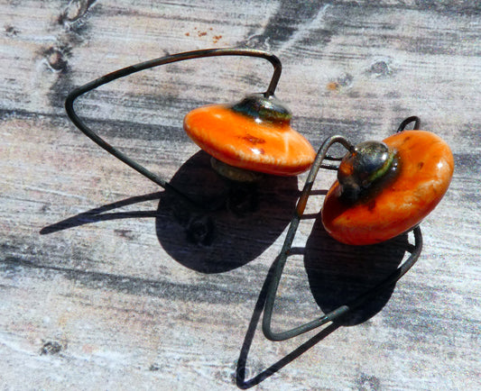 Ceramic Hoopy Disc Connectors - Wildfire