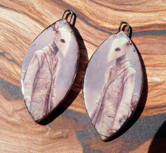 Ceramic Spooky Decal Charms #2