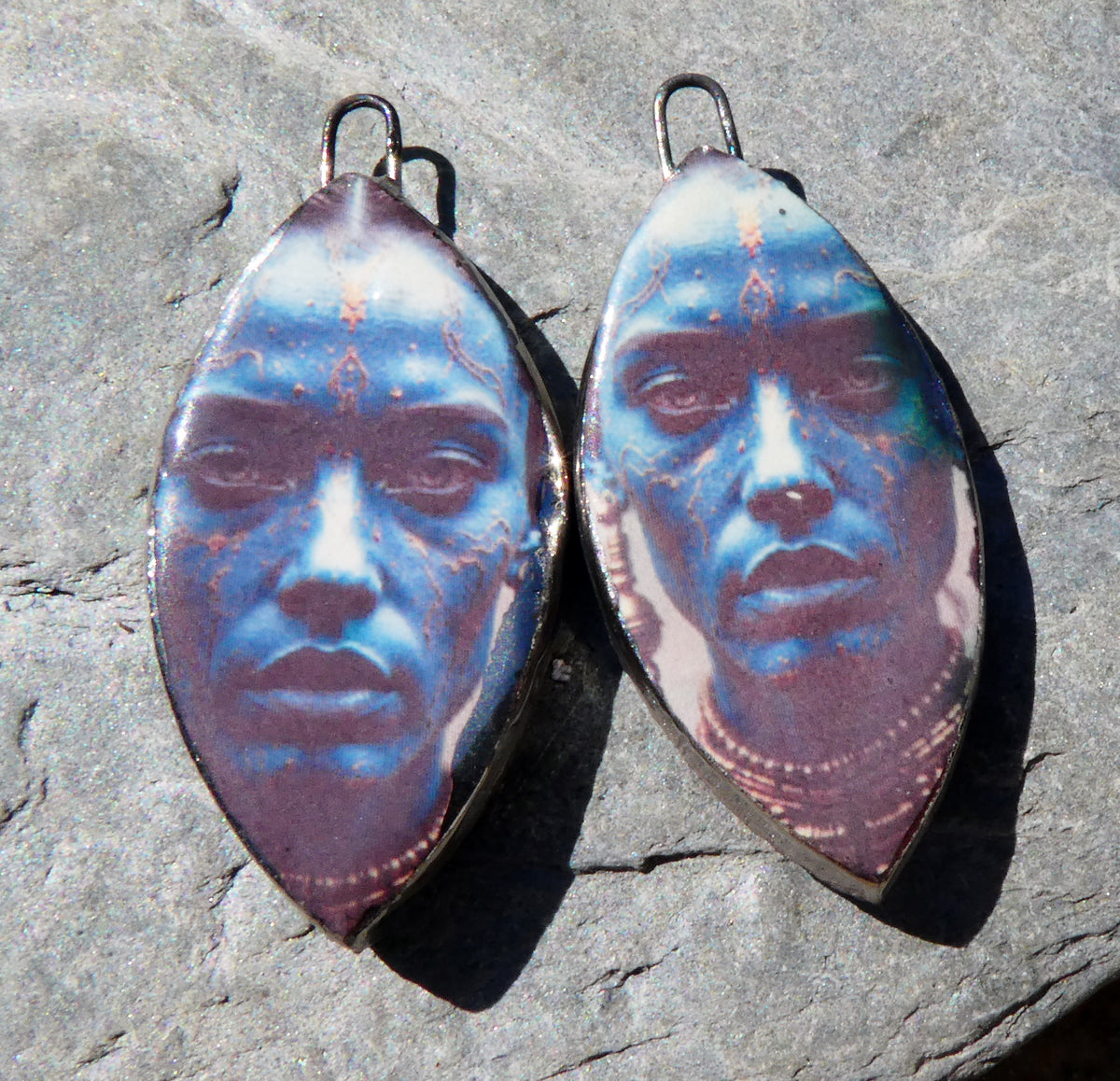 Ceramic Voodoo Priestess Decal Charms #1