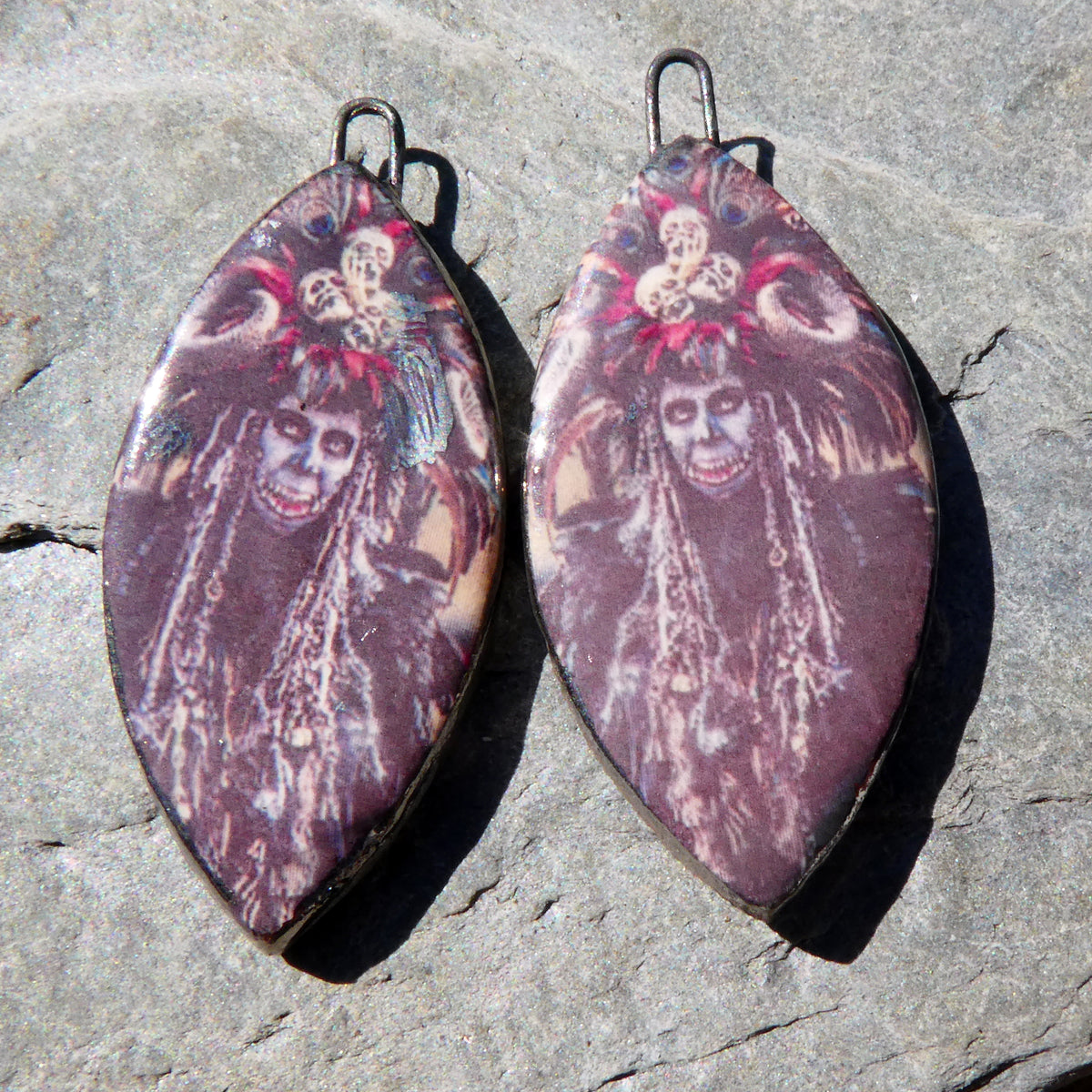 Ceramic Voodoo Priestess Decal Charms #7