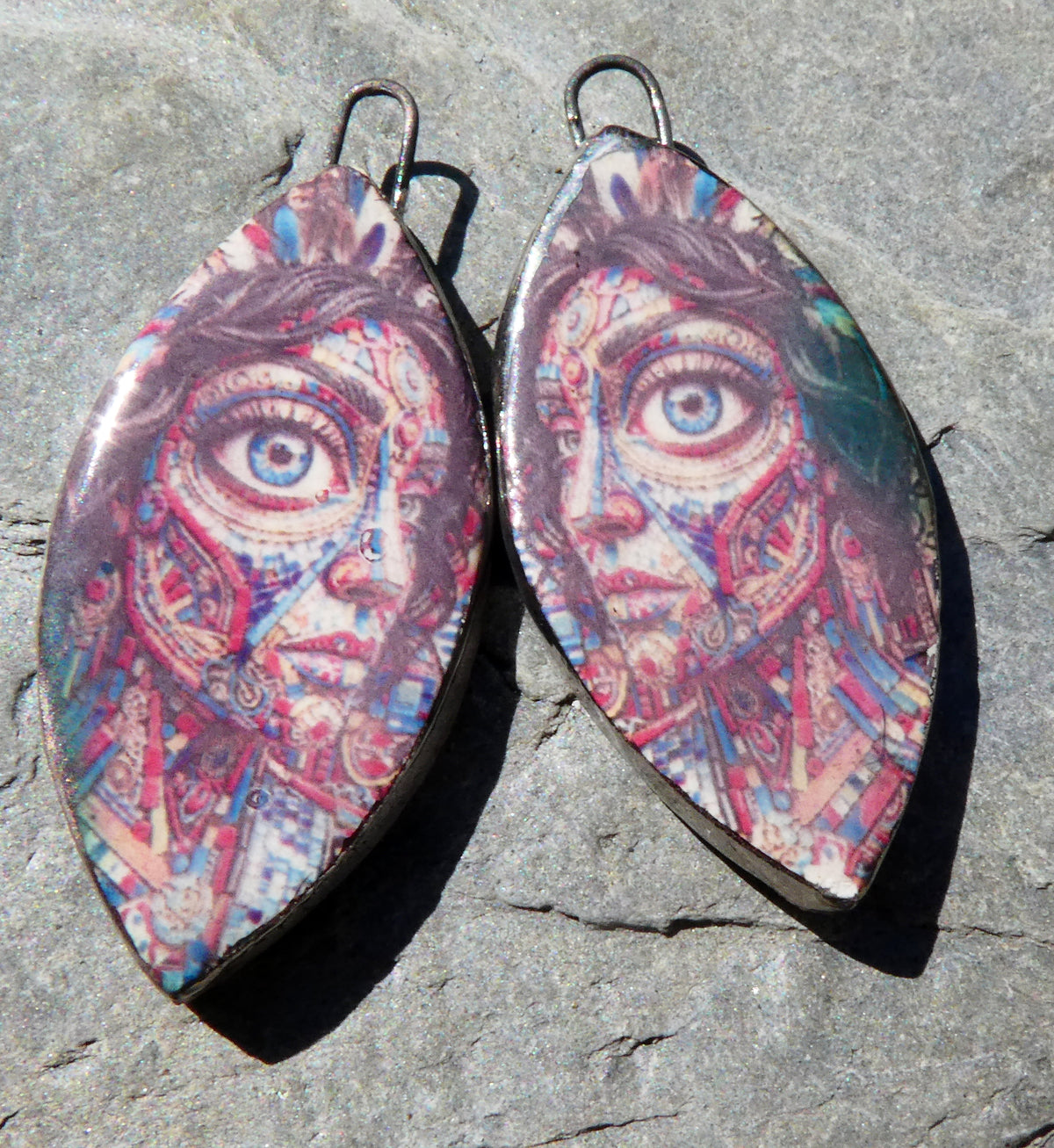 Ceramic Voodoo Priestess Decal Charms #8