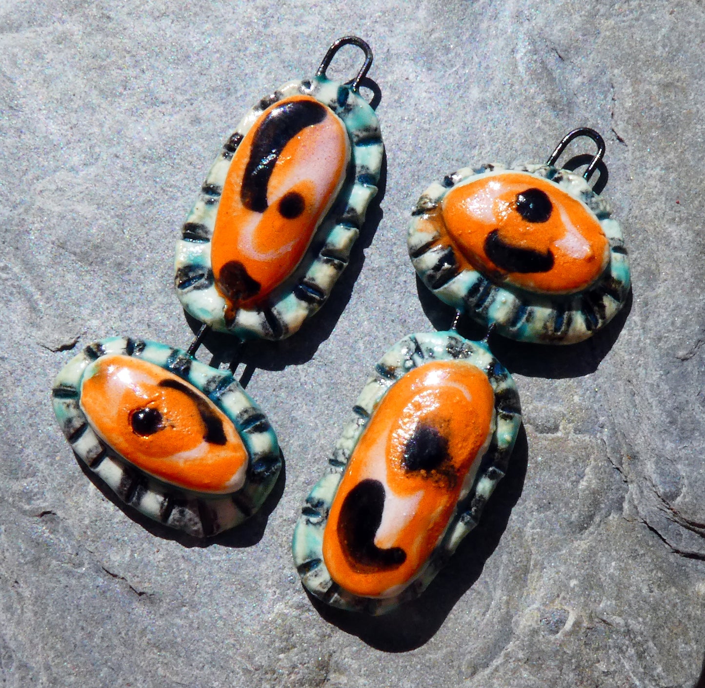 Ceramic Asymmetric Moulded Dangles #5