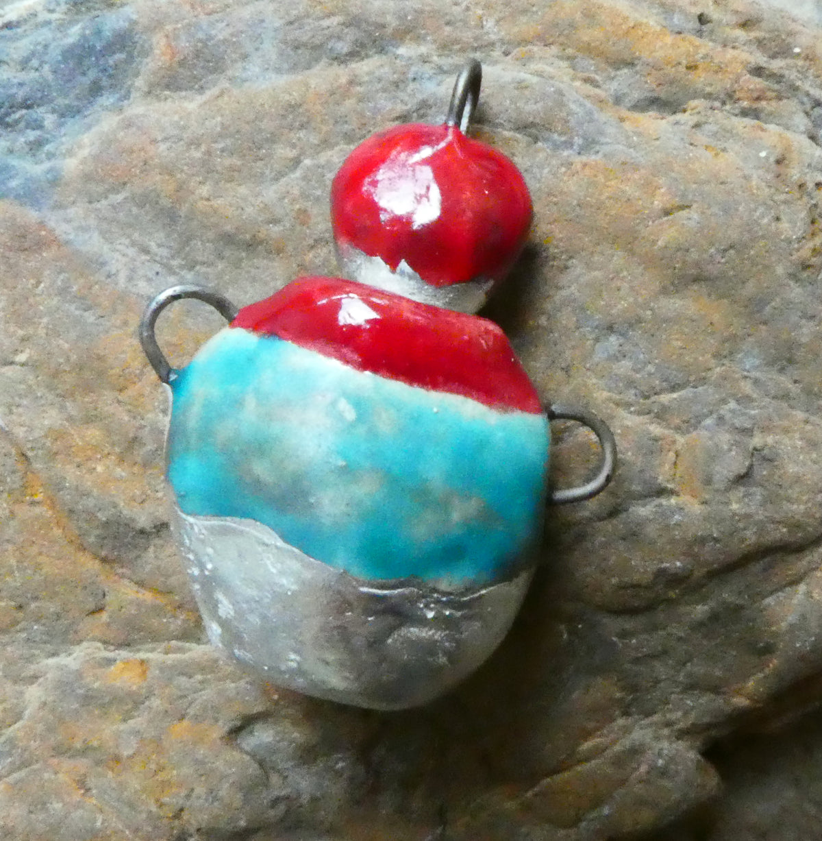Ceramic Hollow Amphora Pendant