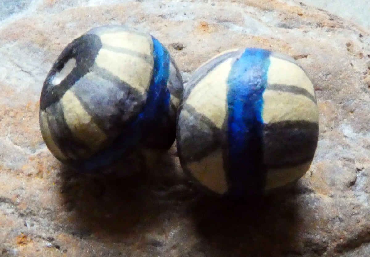 Ceramic Inky Bead Earring Charms #3