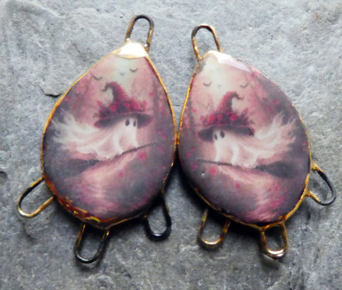 Ceramic Ghostie Decal Connectors #1