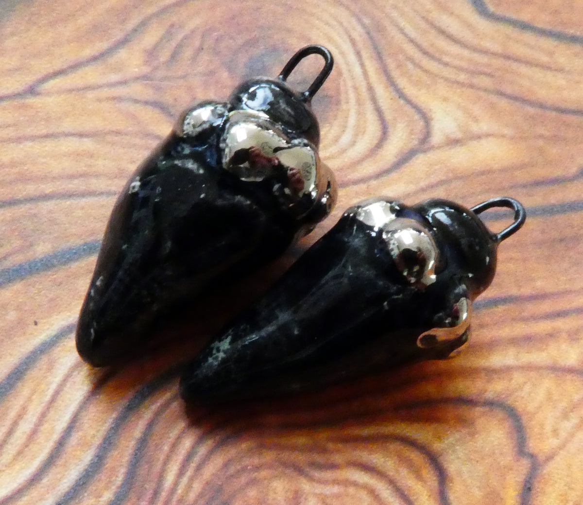 Ceramic Lustre Specked Pointy Charms - Constellation
