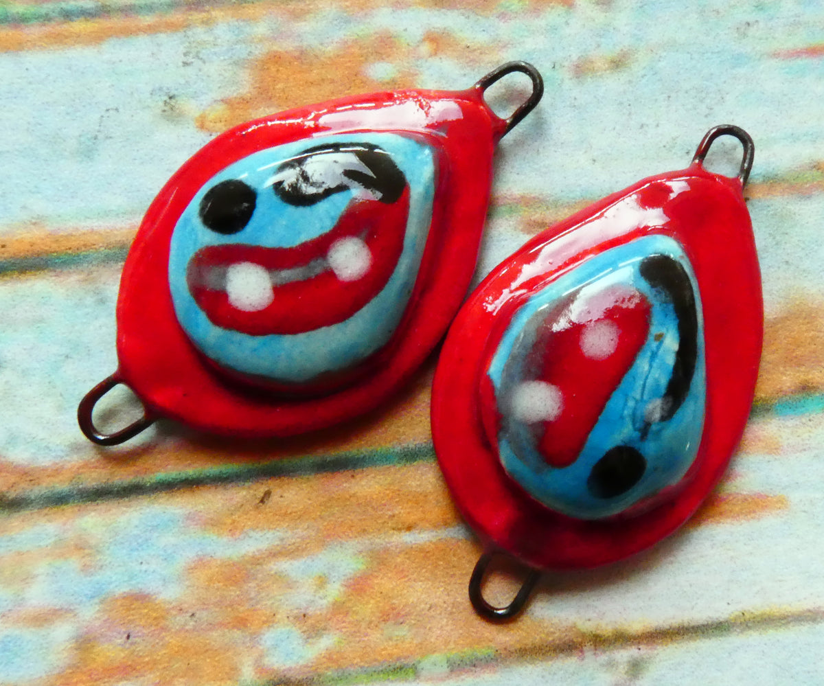 Ceramic Teardrop Moulded Connectors -#3