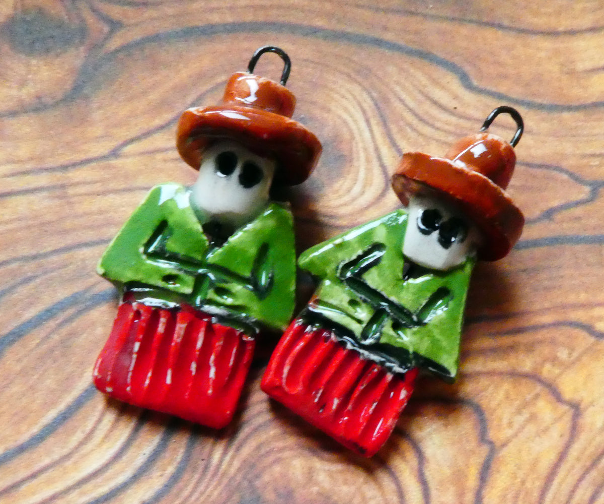 Ceramic Gaucho Charms #6