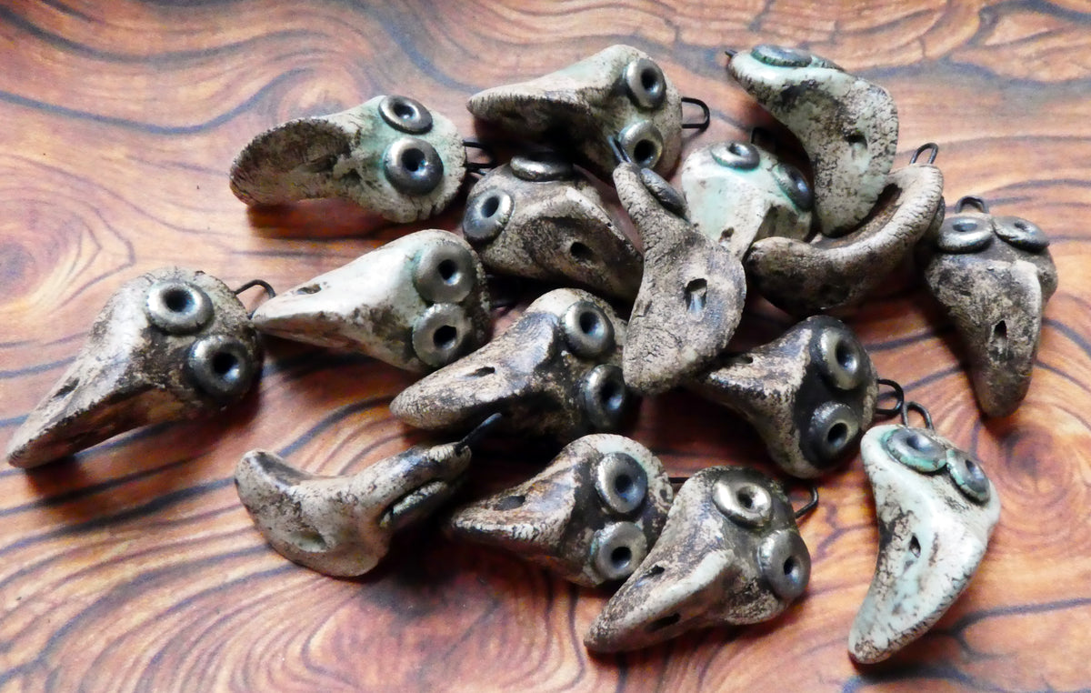 Ceramic Bird Beak Charms