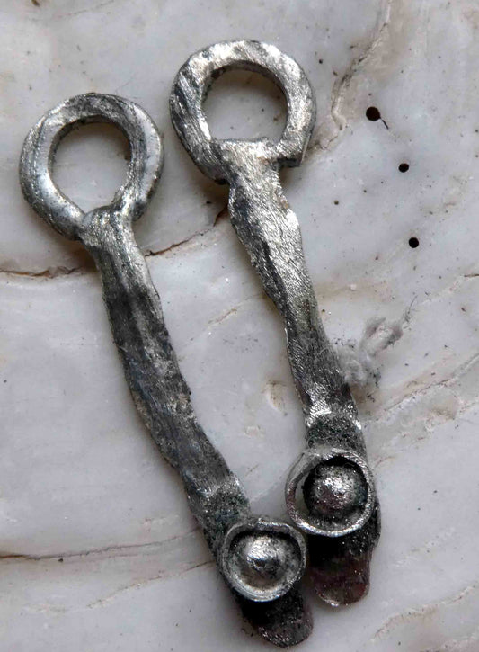 Sterling Silver Strips with Nuggets