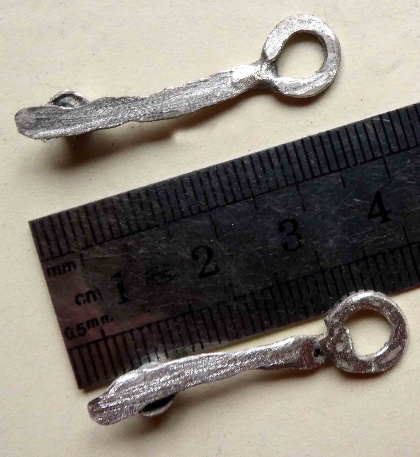 Sterling Silver Strips with Nuggets