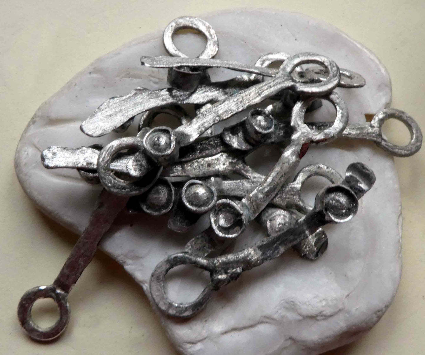 Sterling Silver Strips with Nuggets