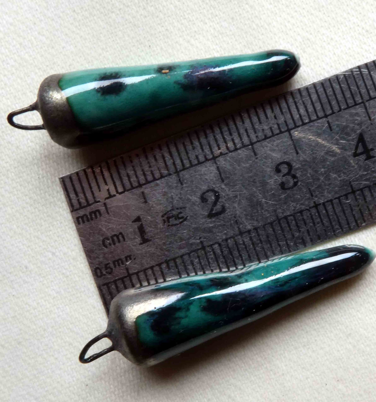 Ceramic Spikes Earring Charms -Spring Meadow