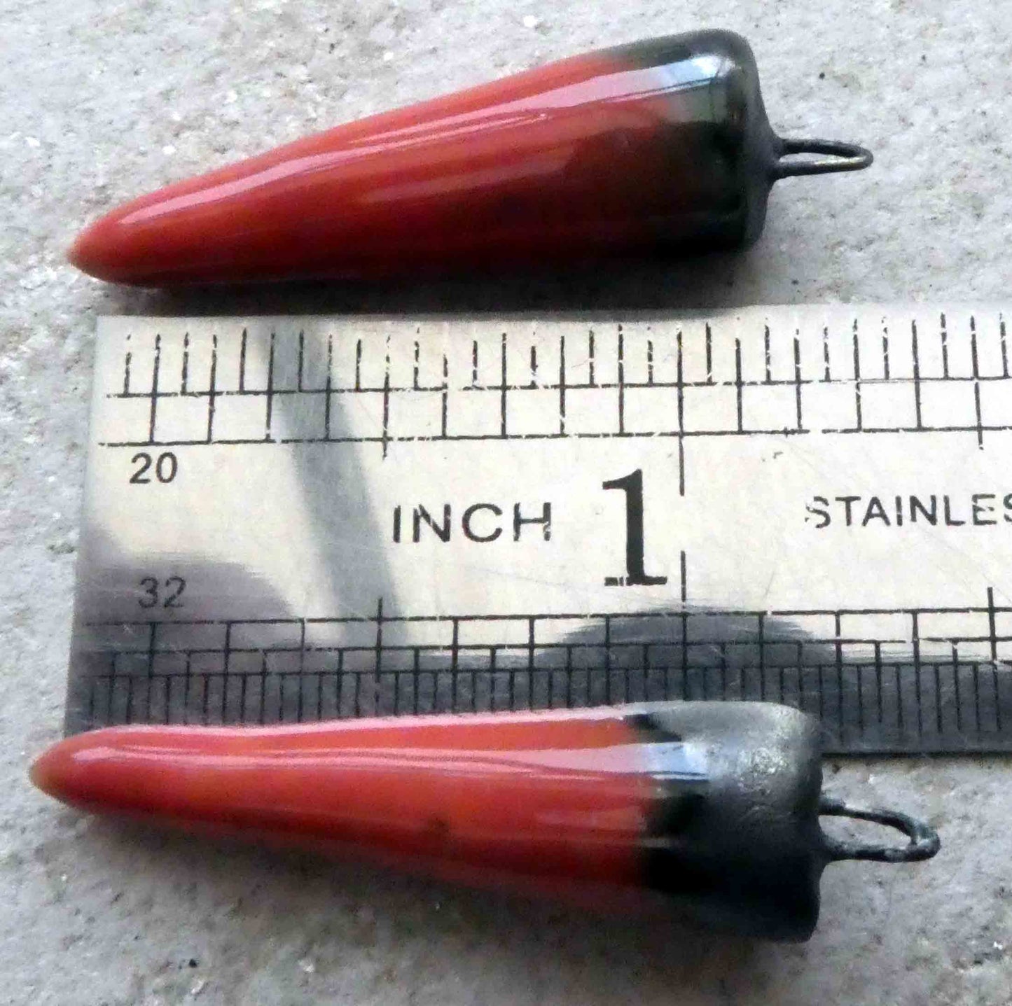 Ceramic Spikes Earring Charms -Watermelon