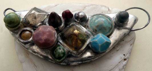 Ceramic Mixed 'Gem' Pendant