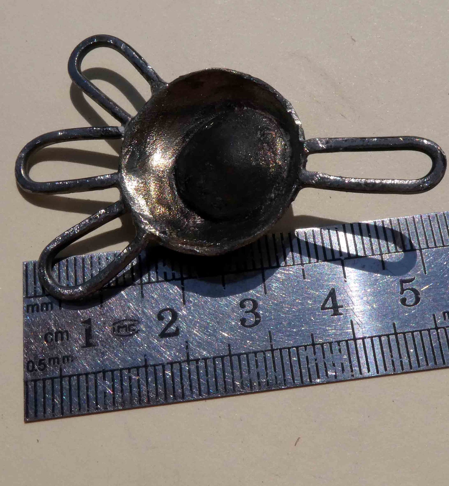 Steel Domed Disc Necklace Connector