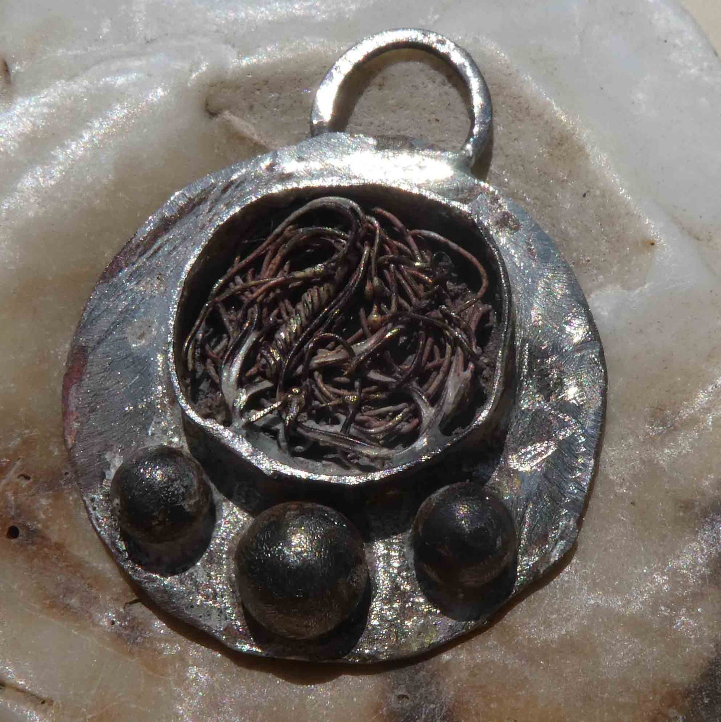 Mixed Metal Mini Pendant #2