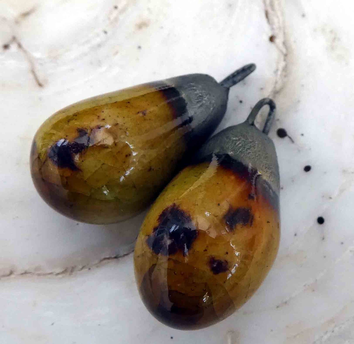 Ceramic Drops Earring Charms - Dune