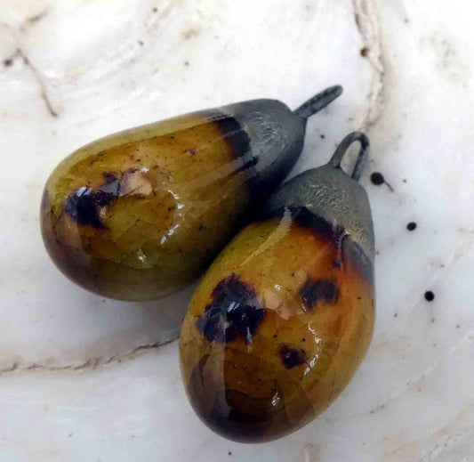 Ceramic Drops Earring Charms - Dune