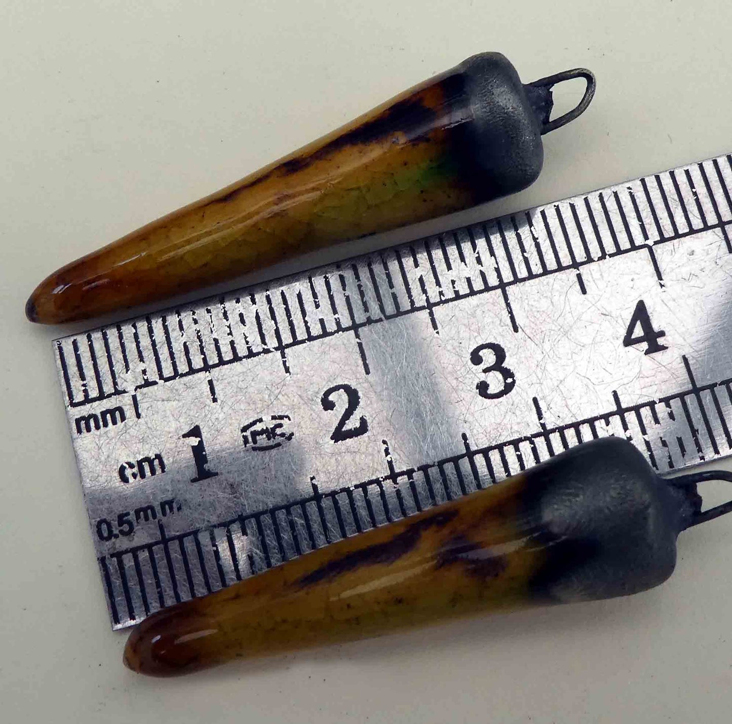 Ceramic Spikes Earring Charms - Dune