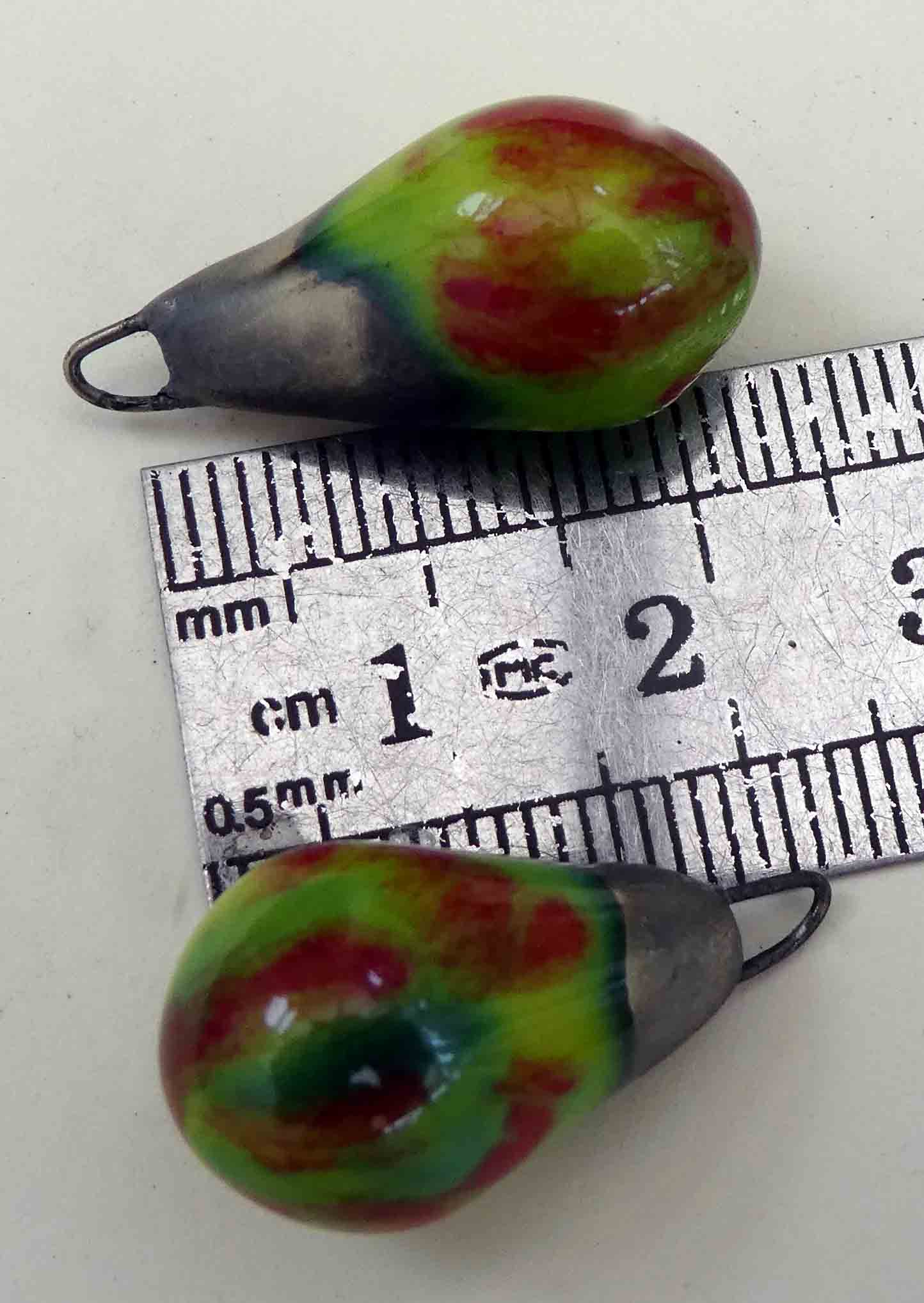 Ceramic Drops Earring Charms -Appltini