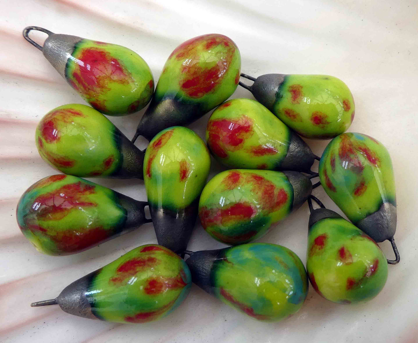 Ceramic Drops Earring Charms -Appltini