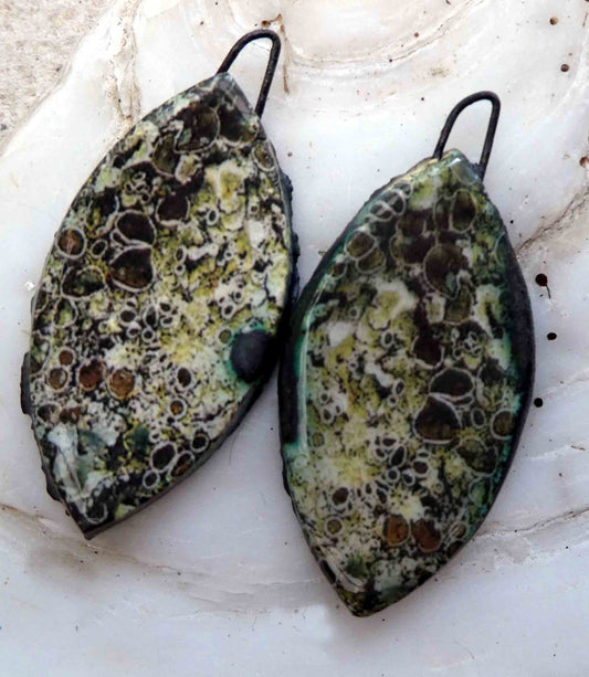 Ceramic Patterns in Nature Decal Earring Charms #24