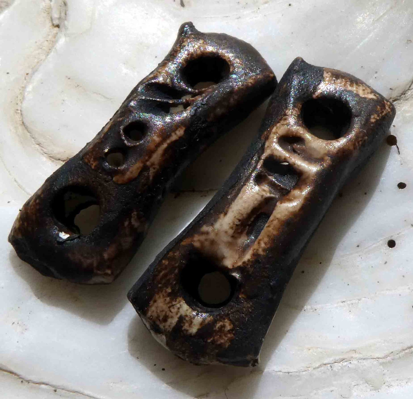 Ceramic Bone Earring Connectors