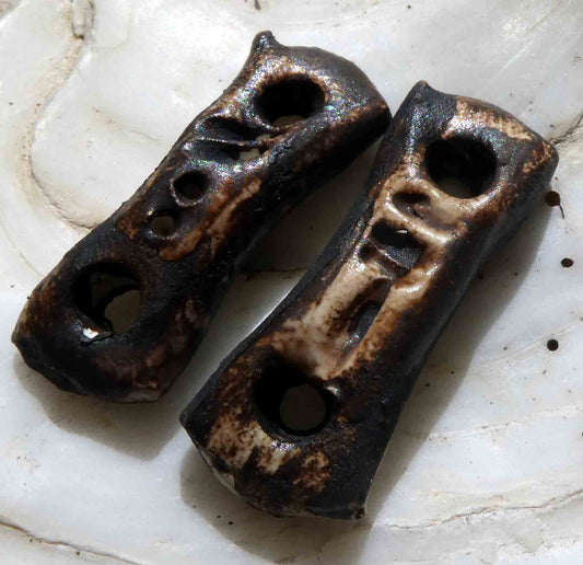 Ceramic Bone Earring Connectors