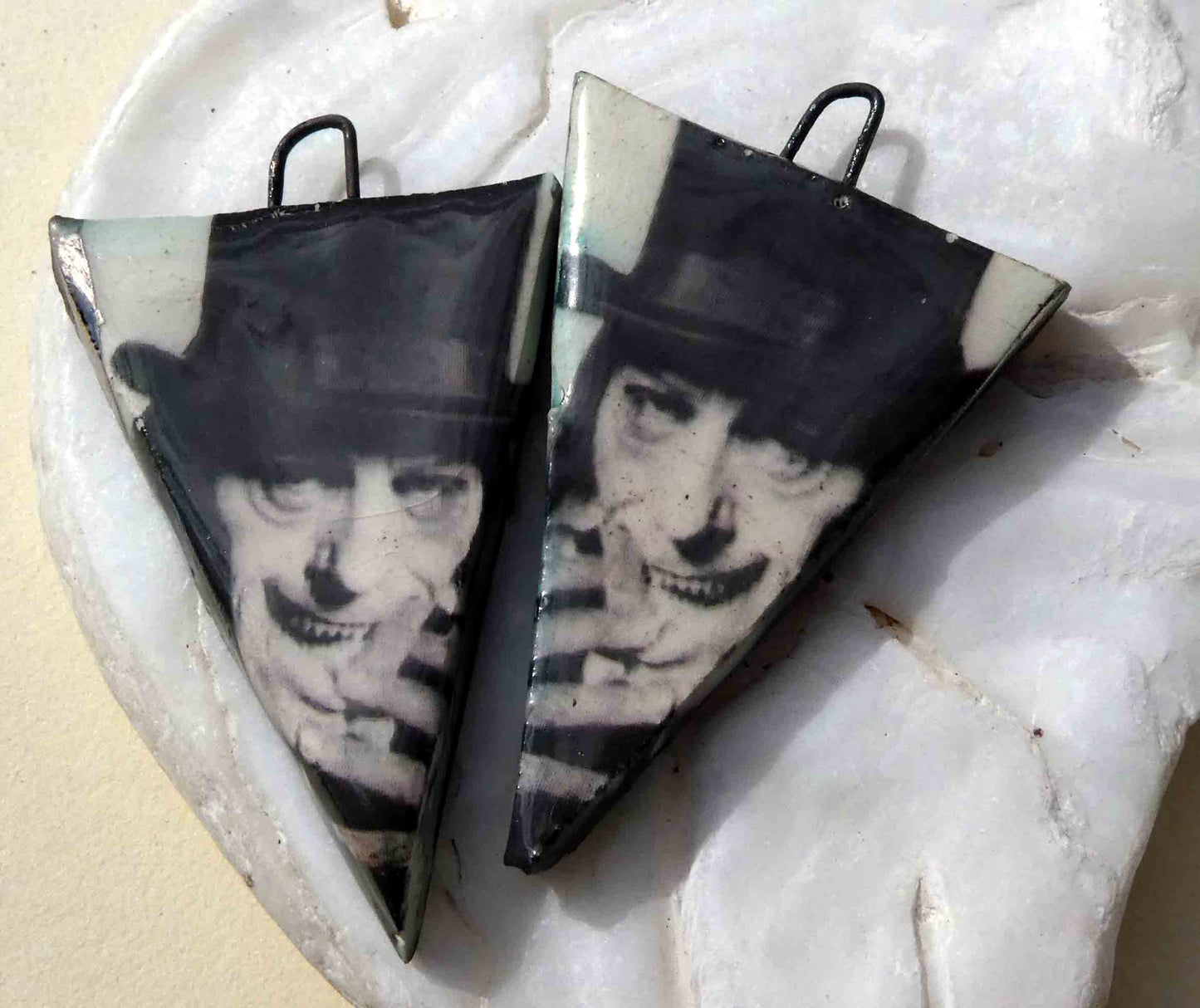 Spooky Decal Dagger Earring Charms - Mr Hyde #2