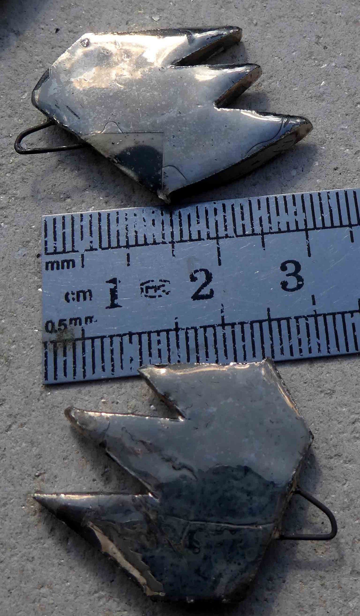 Ceramic Terror Decal Earring Charms#1