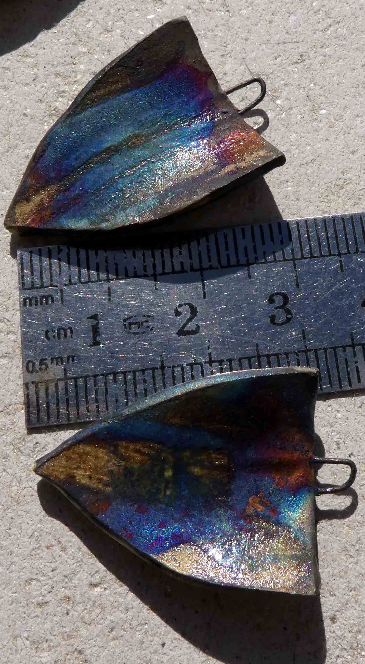 Ceramic Spooky Decal Shield Earring Charms -Dracula #4