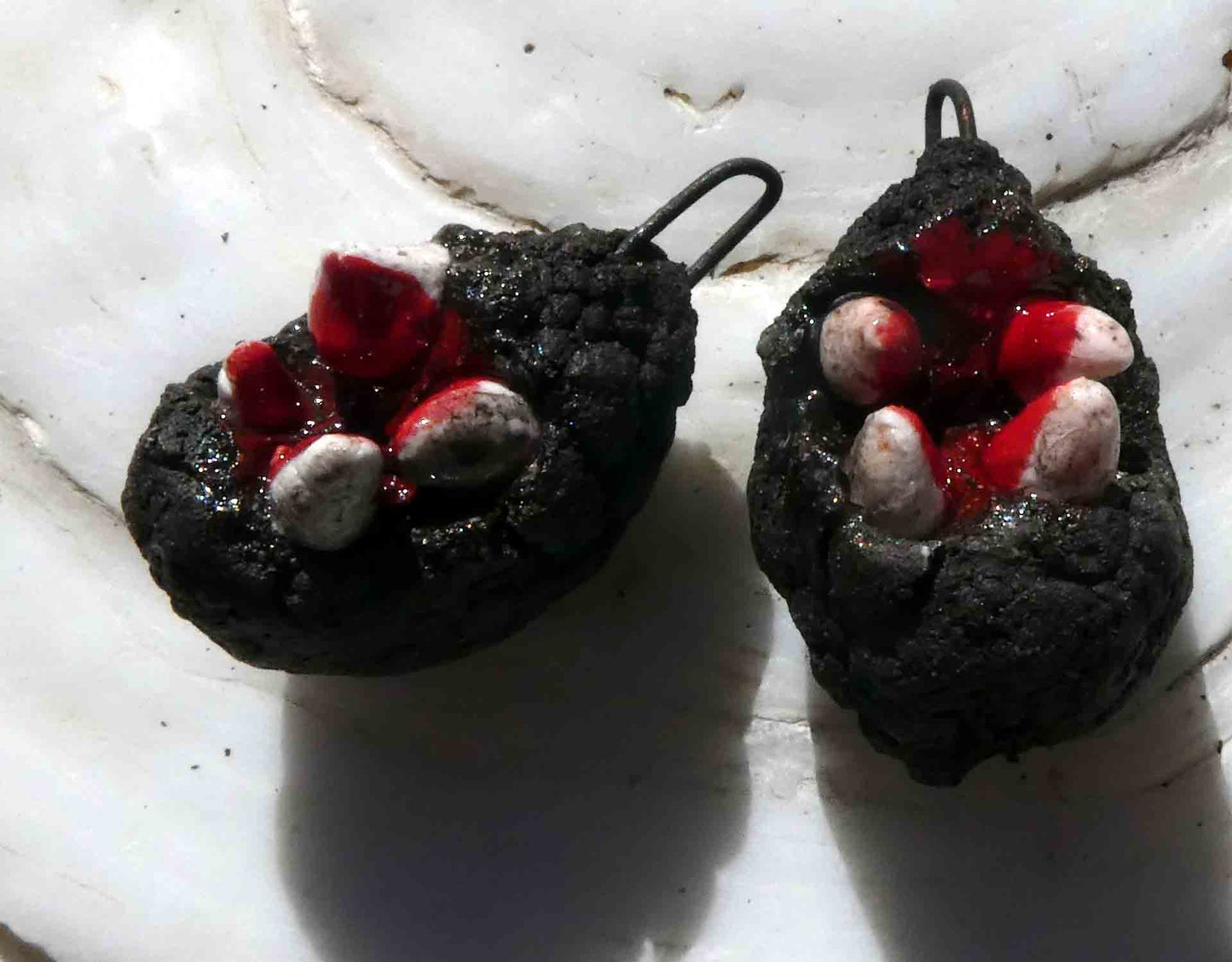 Ceramic Creepy Biters Earring Charms